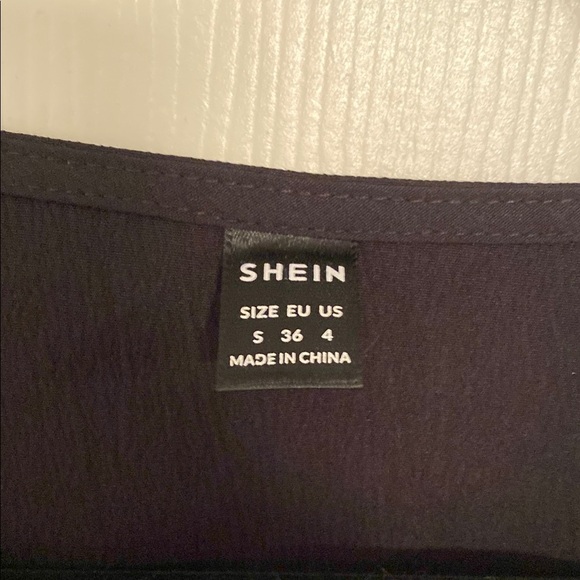 SHEIN Black Midi Dress with Button Detail - Picture 2 of 4